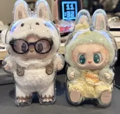 【組み合わせ自由】LABUBU ラブブアクリル保護ケース ラブブケース2個セット