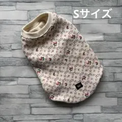 M size デイジー薄紫タンクトップ フレブル服 パグ服 ハンドメイド犬服