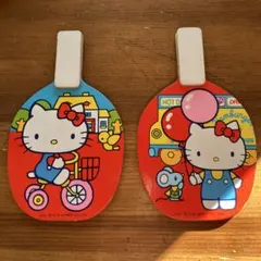 ハローキティ 木製ラケット 　昭和