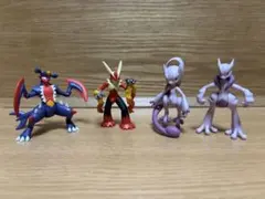 ポケモン モンコレ メガシンカ フィギュア 4体セット　メガミュウツー X Y他