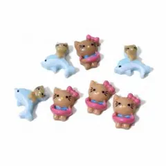 日焼けキティ ネイルパーツ 7個セット♡