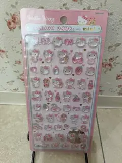 正規品　ボンボンドロップシール　ミニ　ハローキティ　ピンク