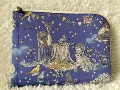 ハンドメイド ミニ財布 動物とユニコーン柄