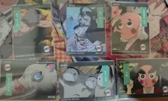 鬼滅の刃　エポックカード　禰豆子　伊之助　善逸　小鉄　鉄珍