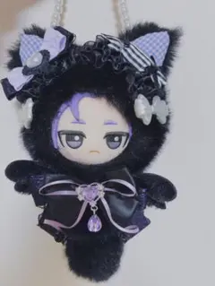 ぬい服 ちびぐるみ10cm 可愛いレースリボンお姫様猫 キャンディ猫着せ替え服