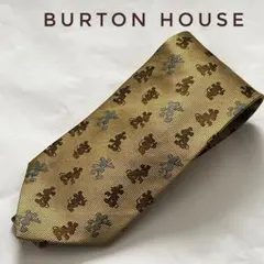 Burton House バートンハウス ネクタイ シルク ミッキー イエロー