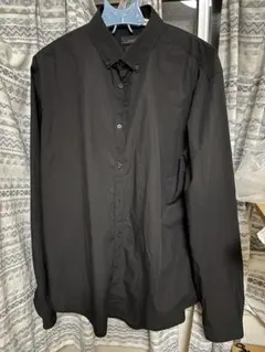 ZARA MAN ブラック スリムフィット 長袖シャツ