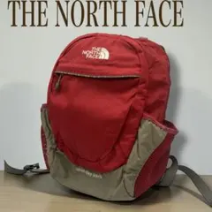 ノースフェイス　スモールデイ レッド×カーキ リュックサック キッズ・レディース