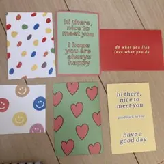 カラフルポストカードセット