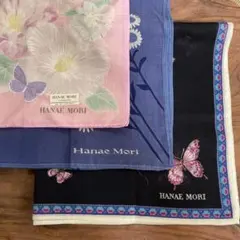 Hanae Mori 花柄ハンカチ 3枚セット