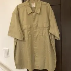 Dickies ワークシャツ 2XL カーキ