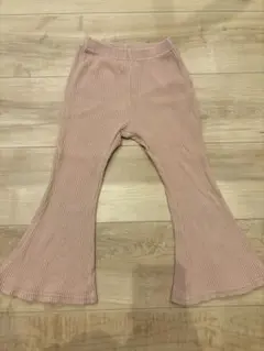 【美品】Pippi+Lotta リブフレアパンツ ピンク
