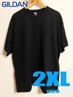 GILDAN ギルダン 無地 6oz 2XL ブラック 黒 Tシャツ 半袖