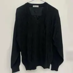 アーノルドパーマー　レナウン　ニット　セーター　Vネック　黒　春物　L