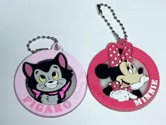 ディズニー ラバーキーホルダー ミニー フィガロ キラキララメ入りのサムネイル