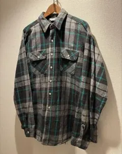 好配色 USA製 FIVE BROTHER ネルシャツ 2XL ターコイズ