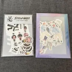 Snow Man すのチルステッカー　シール　フレークシール