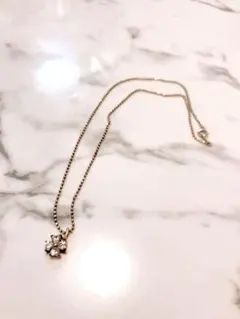 四葉のクローバー ネックレス シルバー キラキラ かわいい 大人 キッズ