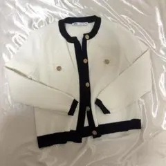 ZARA ザラ ゴールドボタン ニットカーディガン sizeS