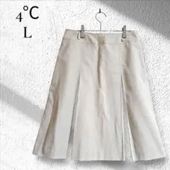 ヨンドシースカート ベージュ L オフィスカジュアル 通勤服 きれいめコーデ