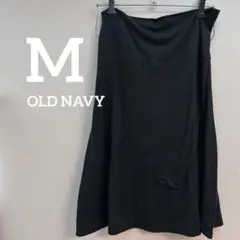 ⭐️468 OLD NAVY 膝丈 フレア 黒 シンプル スカート