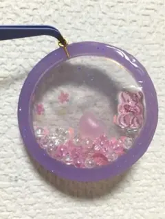 シャカシャカキーホルダー  パープル《訳あり》