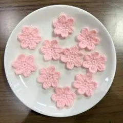 かぎ針編み お花モチーフ 10個セット
