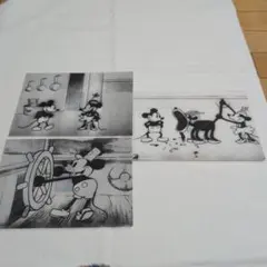 ミッキーマウス A5クリアファイル　STEAMBOAT WILLIE