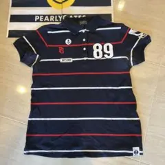 PEARLY GATES ストライプ ポロシャツ 半袖 89