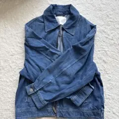 COS デニムブルー ジップアップジャケット