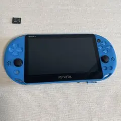 PSvita 2000 アクアブルー（16GBメモカ、ケース、充電器付き）