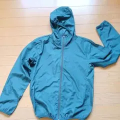 レディース　雨具　 フード付き ダークグリーンのサムネイル