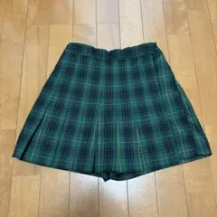 ユニクロ　チェックプリーツキュロット140