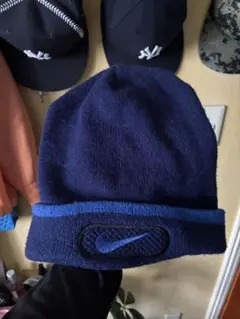 Nike ネイビー ニット帽 海外ストリート Y2K 菅田将暉 90’sのサムネイル