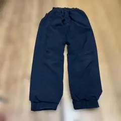 ユニクロネイビー 裏フリース ロングパンツ１３０センチ