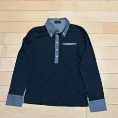 A.S.M ATELIER SAB MEN 長袖ポロシャツ　ブラックのサムネイル