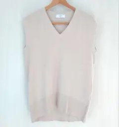 SLOBE IENA　スローブイエナ　ニットベスト　ベージュ　Vネック