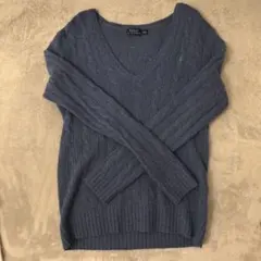 Polo Ralph Lauren ブルー Vネックカシミアセーター