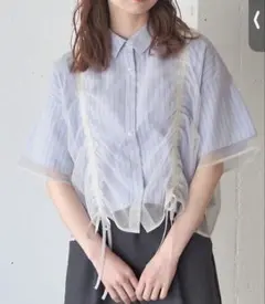 tiptop アソートレイヤードドロストシャツ　ストライプのサムネイル