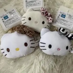 ハローキティ ヒョウ ゼブラ マスコットチャーム ぬいぐるみ キーホルダー