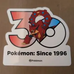 韓国 ポケモン 30周年 ロゴステッカー ボルケニオン