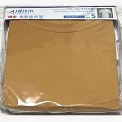 【ユニクロ】エアリズムコットンクルーネックTシャツ（半袖）オレンジ(S) ×1枚