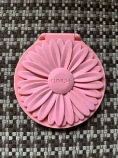 CLINIQUE 花形ミラー ピンク