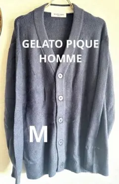 ジェラピケ　ホットスムリブカーディガン　ネイビー　新品　Mサイズ