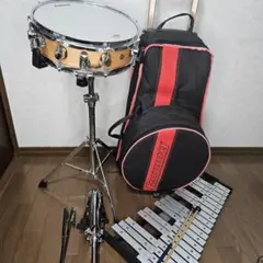 YAMAHA マーチングドラムトリオタム キャリング・ケース・マレット付き YAMAHA マーチングトリオタム キャリングホルダー・ケース・マレット
