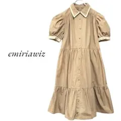 emiriawiz　ギャザーシャツワンピース　ベージュのサムネイル