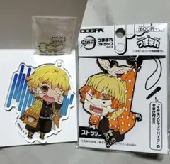 鬼滅の刃 アクリルキーホルダー つままれストラップ 我妻善逸 セット まとめ売り