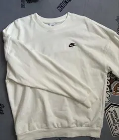 Nike オーバーサイズ ホワイト スウェット S