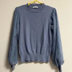 テチチ　ニット　ブルー