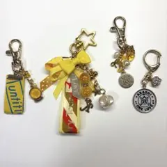 嵐 二宮和也 イエロー チャーム 4点セットリメイク untitled 5×20